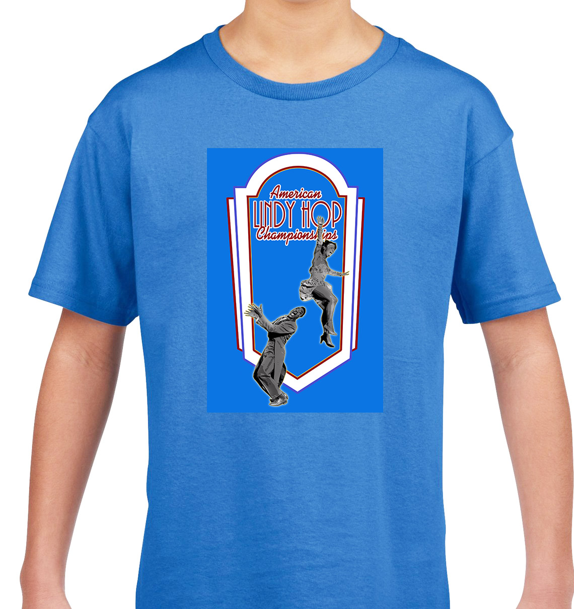 ALHC logo t-shirt in blue